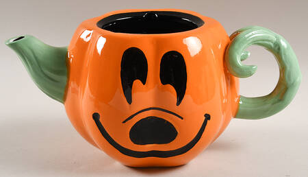 Mickey Pumpkin Figural Teapot No Lid by Zrike