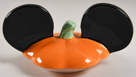 Mickey Pumpkin Lid for Figural Teapot by Zrike