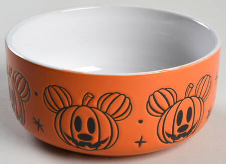 Mickey Pumpkin 16 Oz Round Plastic Microwave Bowl No Vent Lid by Zrike