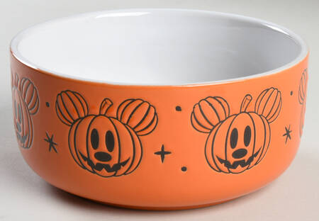 Mickey Pumpkin 26 Oz Round Plastic Microwave Bowl No Vented Lid by Zrike