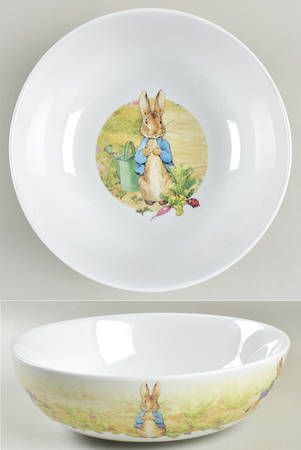 Peter Rabbit Green Meadow 9" Round Serving Bowl
