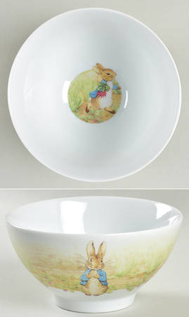 Peter Rabbit Green Meadow Soup/Cereal Bowl