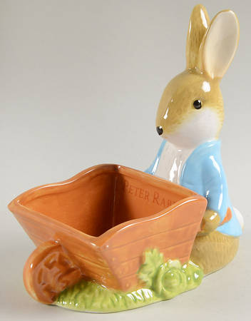 Peter Rabbit Green Meadow Figural Open Candy Dish