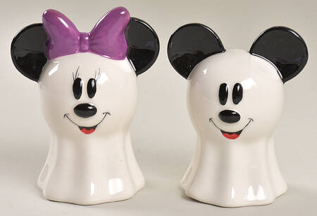 Mickey Spider Web Figural Salt & Pepper Set