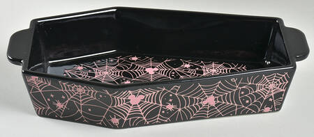Mickey Spider Web 2 Qt Coffin Shaped Figural Baker No Lid