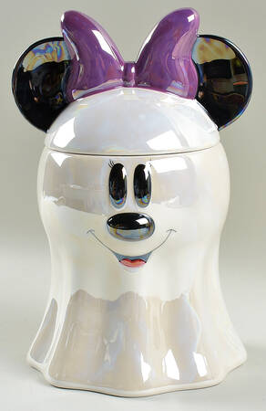 Mickey Spider Web Figural Cookie Jar & Lid