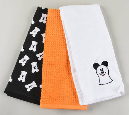Mickey Spider Web Cloth Dish Towel - Set of 3 Motifs