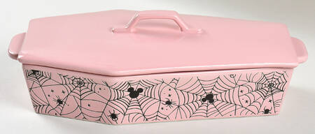 Mickey Spider Web 2 Qt Coffin Shaped Figural Baker & Lid