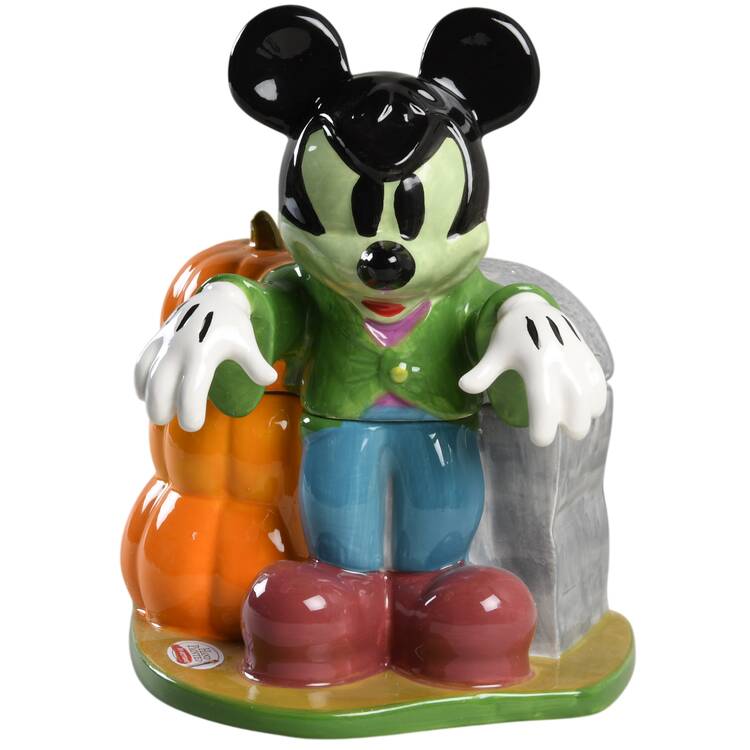 Mickey Spider Web Figural Cookie Jar & Lid