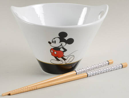 Mickey Gold Signature Noodle Bowl & Chopsticks Set