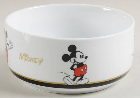 Mickey Gold Signature 16 Oz Round Plastic Microwave Bowl No Vent Lid
