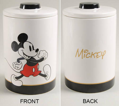 Mickey Gold Signature Medium Canister & Lid