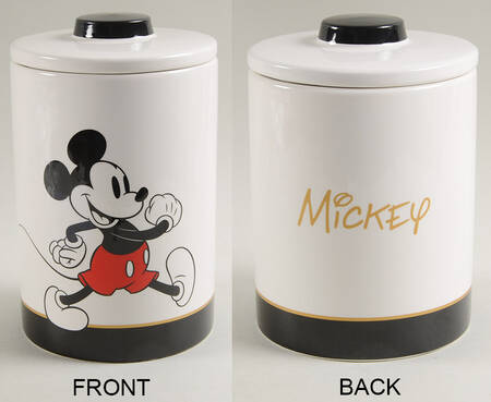 Mickey Gold Signature Small Canister & Lid