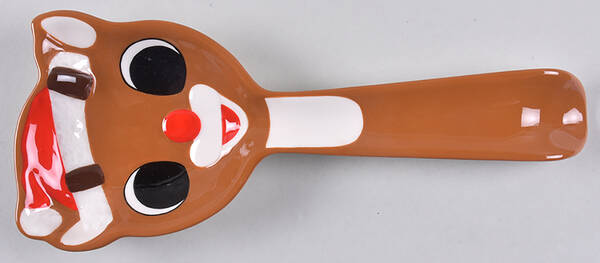Rudolph Christmas Figural Spoon Rest