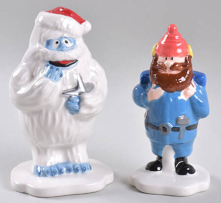 Rudolph Christmas Figural Salt and Pepper Set