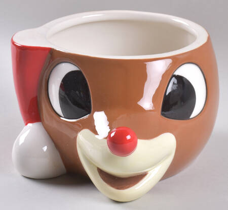 Rudolph Christmas Figural Cookie Jar No Lid