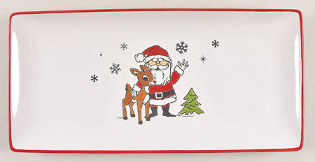 Rudolph Christmas Rectangular Tray