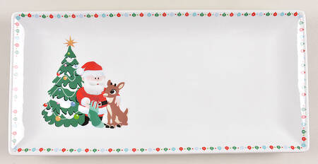 Rudolph Christmas Rectangular Tray
