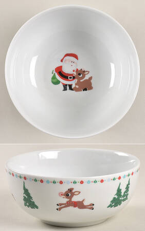 Rudolph Christmas Soup/Cereal Bowl