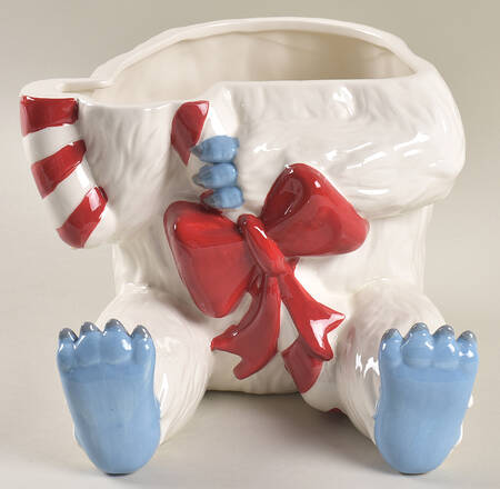 Rudolph Christmas Figural Cookie Jar No Lid