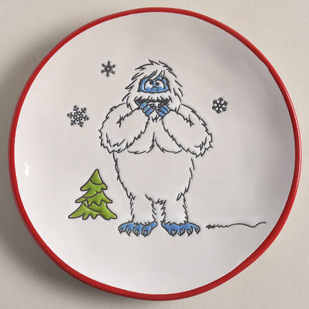 Rudolph Christmas Canape Plate