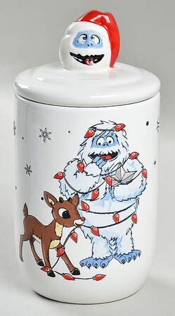 Rudolph Christmas 6" Storage Jar & Lid