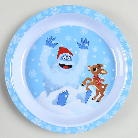 Rudolph Christmas Melmac/Melamine Child's Plate