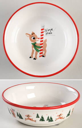 Rudolph Christmas Pet Bowl