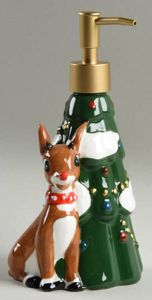 Rudolph Christmas Figural Lotion Dispenser