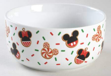 Mickey Christmas Treats 32 Oz Round Plastic Microwave Bowl No Vent Lid