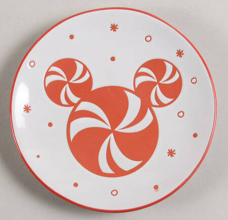 Mickey Christmas Treats Appetizer Plate by Zrike