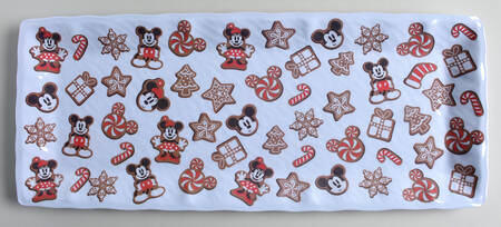 Mickey Christmas Treats 19" Rectangular Melamine Platter