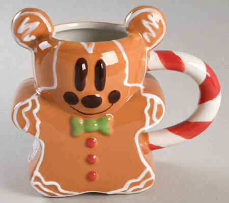 Mickey Christmas Treats Figural Mug