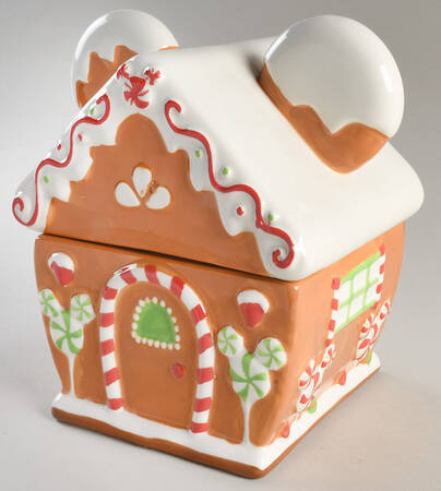 Mickey Christmas Treats Figural Cookie Jar & Lid