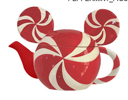 Mickey Christmas Treats Figural Teapot & Lid