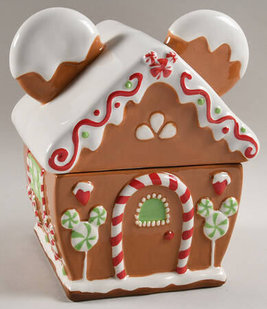 Mickey Christmas Treats Figural Cookie Jar & Lid by Zrike