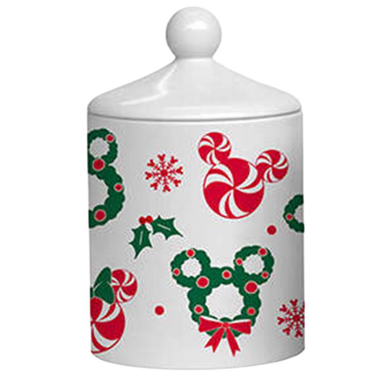 Mickey Christmas Treats Medium Canister & Lid