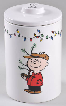Peanuts Christmas Medium Canister & Lid