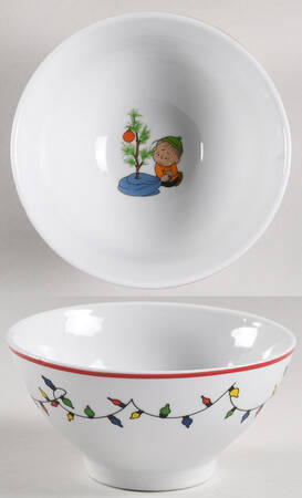 Peanuts Christmas Coupe Cereal Bowl