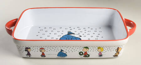 Peanuts Christmas 15" Rectangular Baker