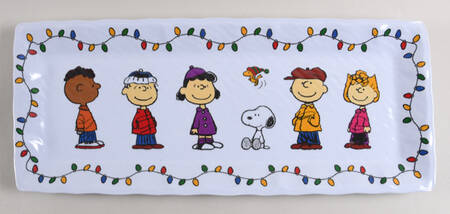 Peanuts Christmas 19" Rectangular Melamine Platter