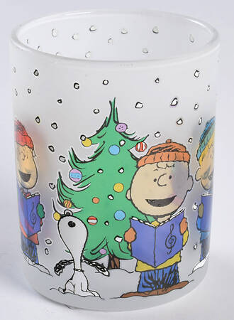 Peanuts Christmas Glassware Double Old Fashioned
