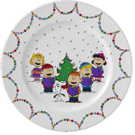 Peanuts Christmas Dinner Plate