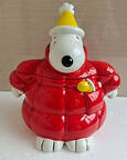 Peanuts Christmas Figural Cookie Jar & Lid
