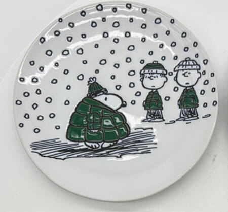 Peanuts Christmas Appetizer Plate