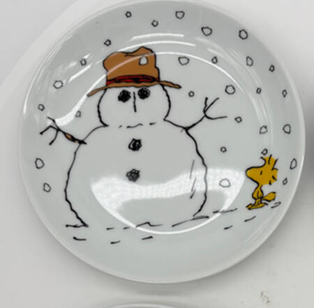 Peanuts Christmas Appetizer Plate