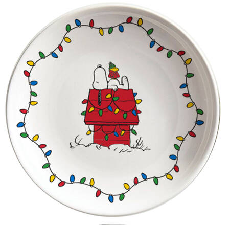 Peanuts Christmas Appetizer Plate