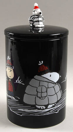 Peanuts Christmas Large Canister & Lid