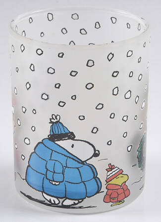 Peanuts Christmas Glassware Double Old Fashioned