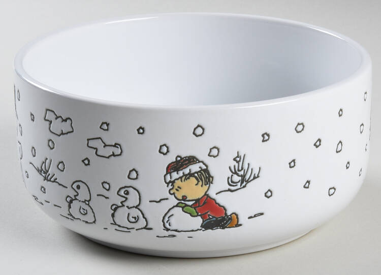 Peanuts Christmas 26 Oz Round Plastic Microwave Bowl No Vented Lid